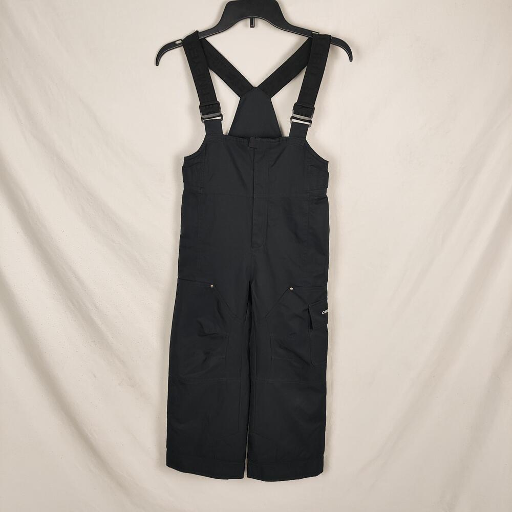 Obermeyer Snow Bib Pants Overalls Youth 6 Black Insulated Ski Snow Winter